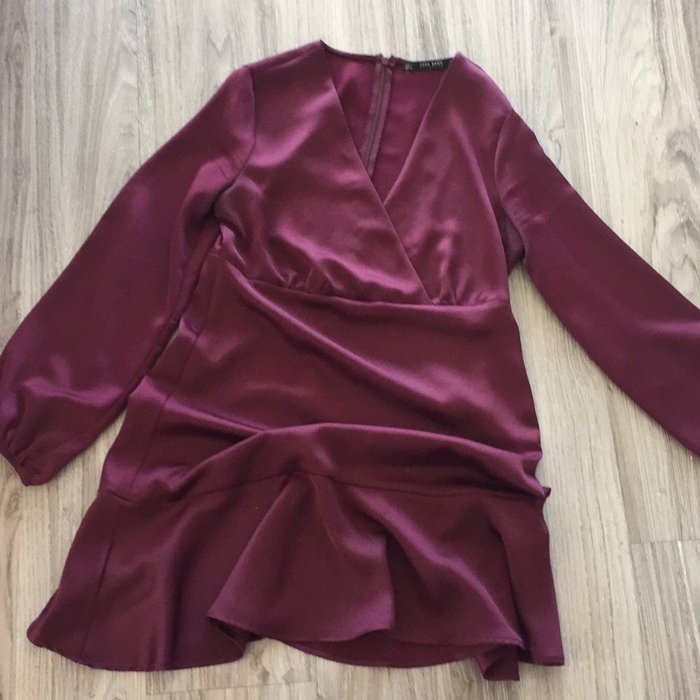 Zara plum dress